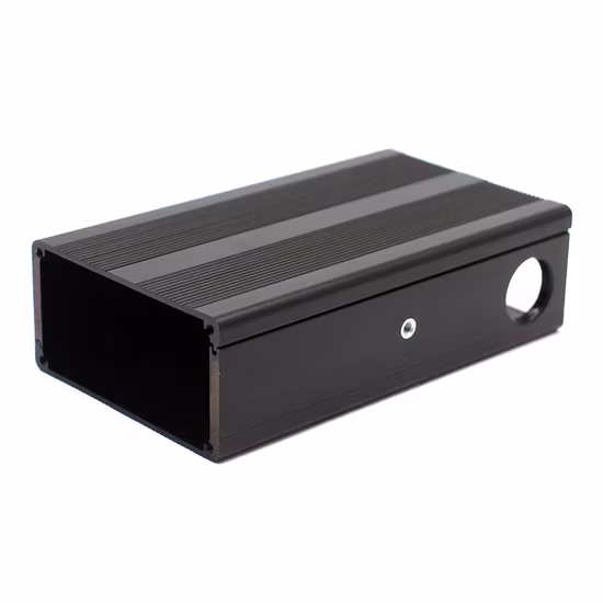 80X40 mm Hot Sale Aluminum Extrusion Shell with Flanged Faceplates for Electronic Device Box